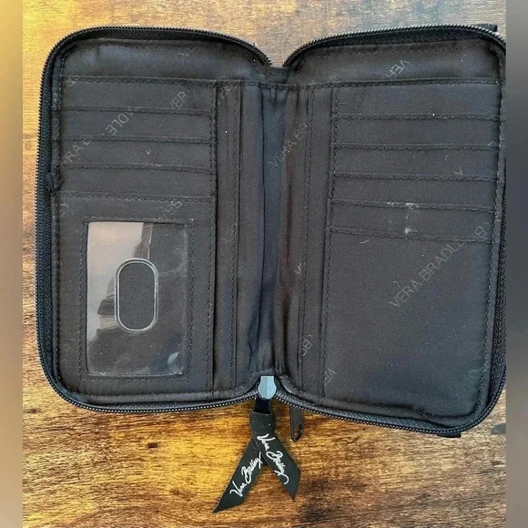 Vera Bradley | black microfiber women’s wallet. - Picture 8 of 15